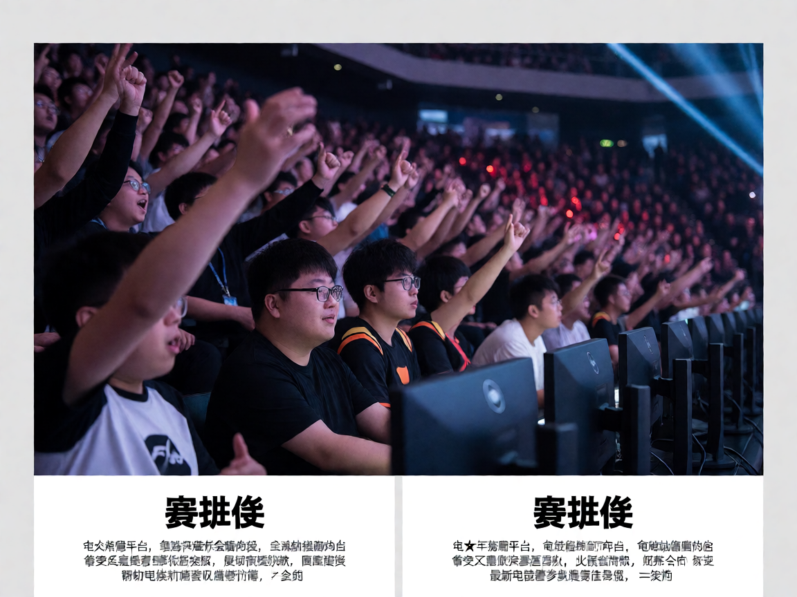 电竞场馆内观众欢呼，现场气氛热烈